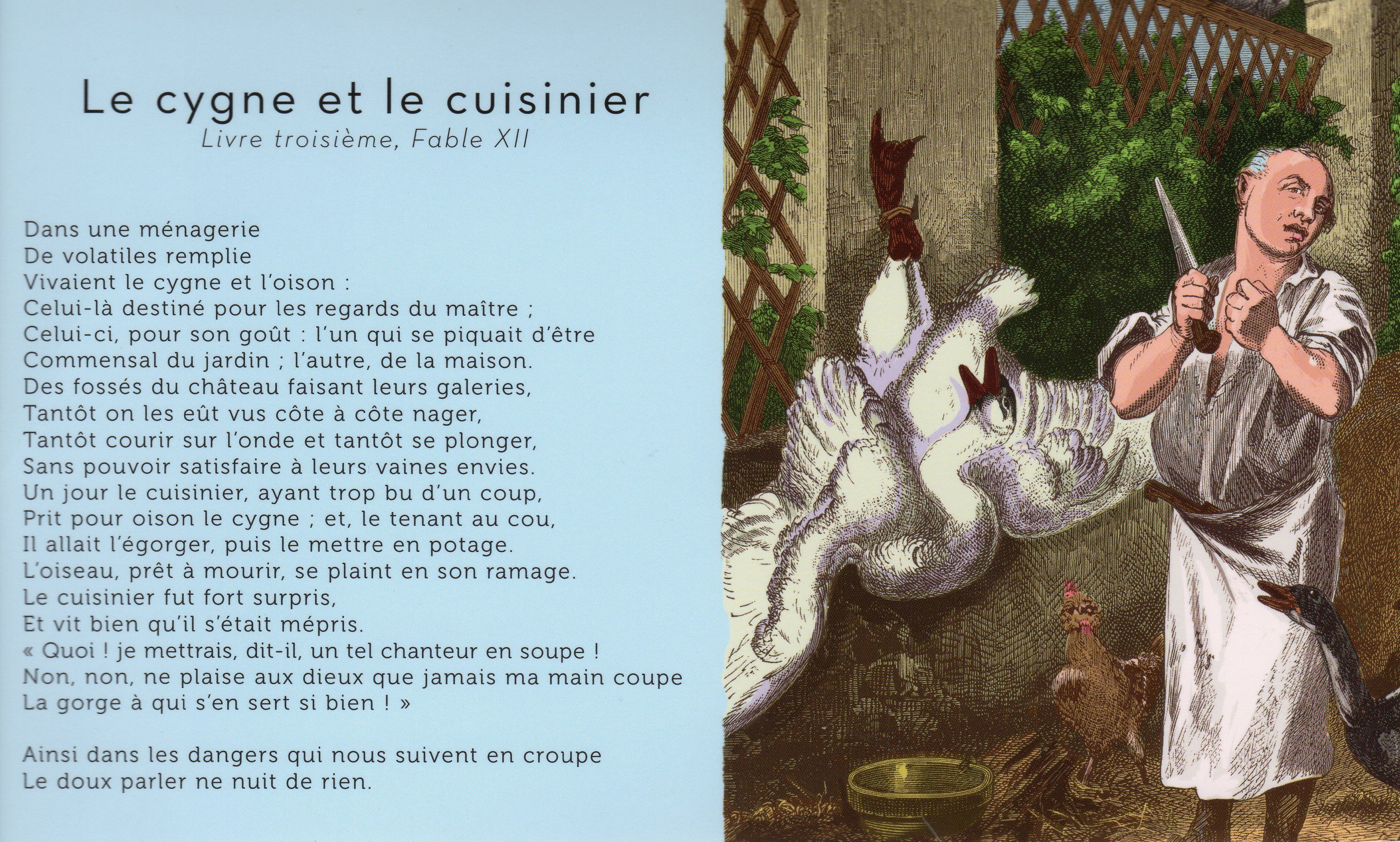 "Le loup et la cigogne" de Jean De La Fontaine+Quelqu'un meurt