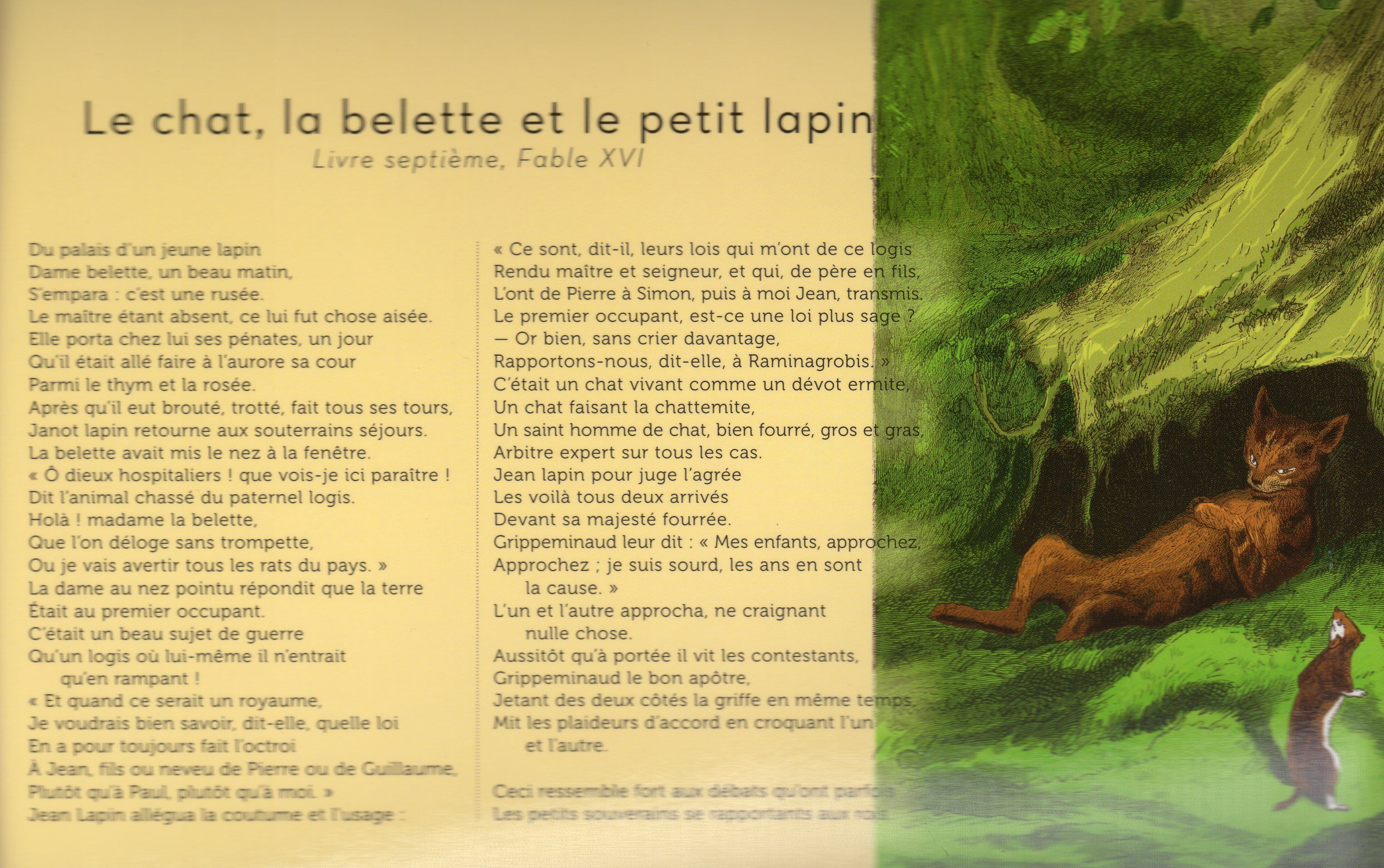 fontaine - " Le chat, la belette et le petit lapin" Jean de La Fontaine 908dbd91