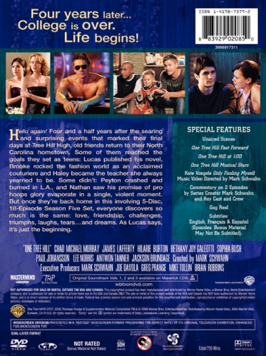 DVD > Saison 5 Normal_OneTreeHill_S5_rear