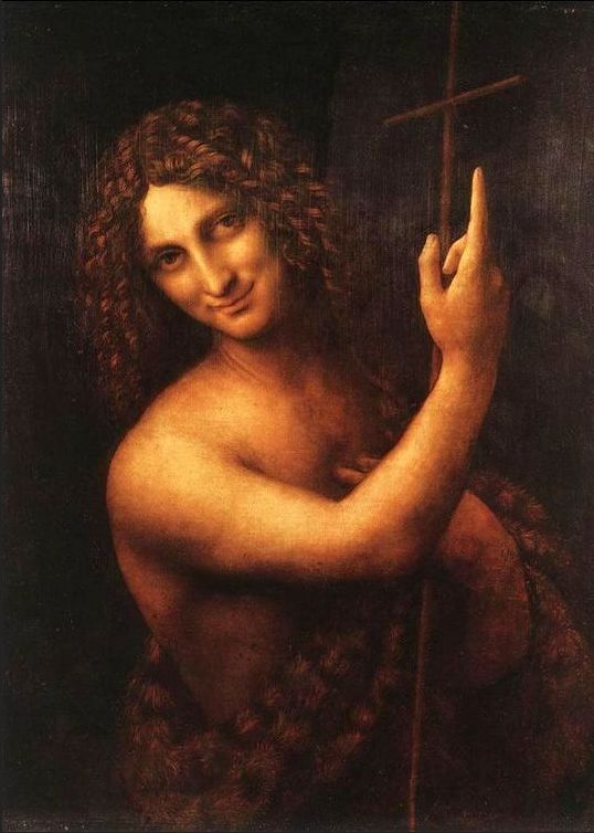 ستخضع لوحة القديس يوحنا المعمدان لدافينتشي في اللوفر للترميم Leonardo-da-vinci-famous-paintings-24