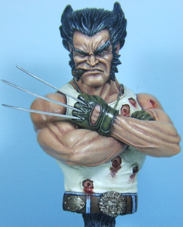 l'atelier de bruno : buste de wolverine Logan1web