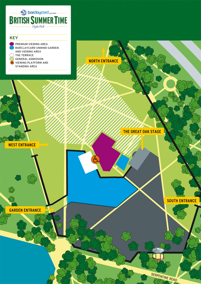 Maravilla Hyde Park - 4 julio. Black Sabbath, Soundgarden, Faith no more, Motorhead, Wolfmother Hyde_Park_Map-v13-2