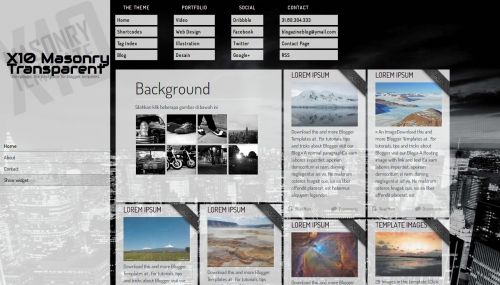 X10 Masonry Transparent X10-masonry-transparent-blogger-template