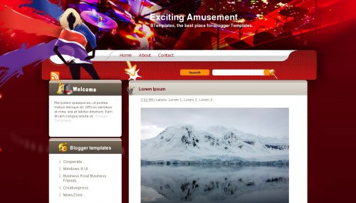 Exciting Amusement Exciting-amusement-blogger-template