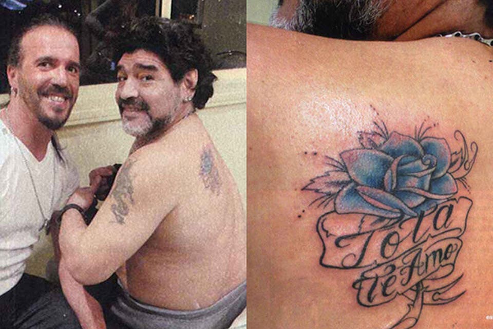 El emotivo homenaje de Diego a su mamá en forma de tatoo 1415052