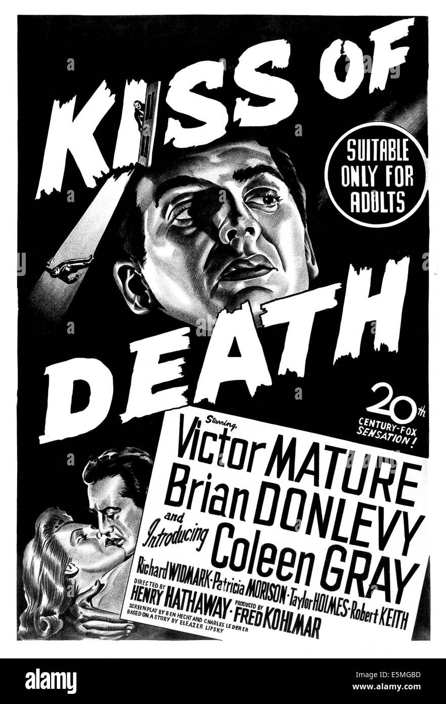 Las ultimas peliculas que has visto - Página 37 Kiss-of-death-coleen-gray-victor-mature-australian-poster-art-1947-E5MGBD