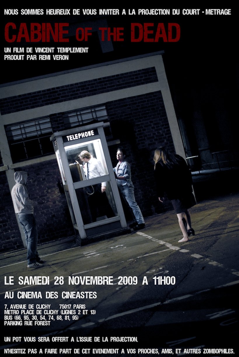 Projection de CABIN OF THE DEAD Samedi 28 novembre  11h Invitationprojectioncabineofthedead