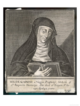 Sainte Hildegarde de Bingen + Visions Saint-hildegard-von-bingen-german-religious-founder-and-abbess-of-convent-of-rupertsberg