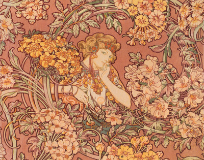 Surmontant ma mélancolie, je vous offre à lire quelques doses de prose poétique (Tome II  ça s'voit) - Page 7 Alphonse-mucha-RedheadAmongFlowers_8765369302_400_315_