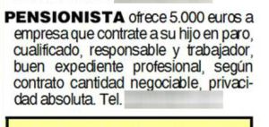 **Un padre ofrece 5.000 euros para que contraten a su hijo en paro** 1441200864_369420_1441201053_sumario_normal