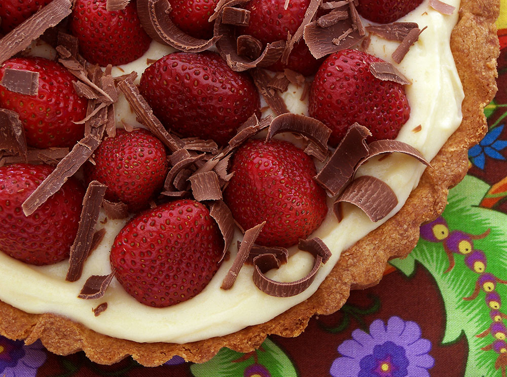 BiR KaC TarT Tarifi''' Strawberrychocolatetart