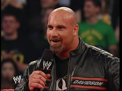 Goldberg veut un match pour le prochain show :)  09