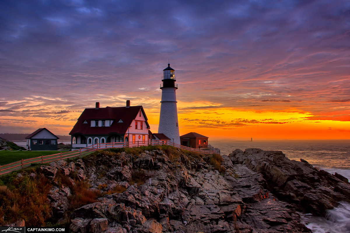 A Morning Shared Wpid17495-Portland-Maine-Lighthouse-at-Cape-Elizabeth-During-Sunrise