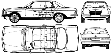 Site com desenhos legais Mercedes-benz-280ce-c123-1977