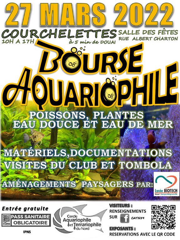 Bourse aquariophile du 27 mars 2022 du CATN Affiche-bourse-2022-bis