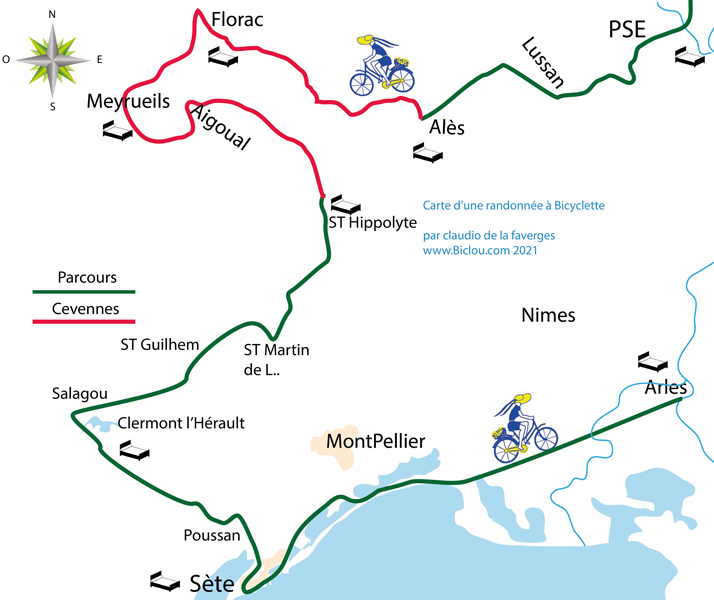 bambée randonnées à vélo dans les Cévennes  K