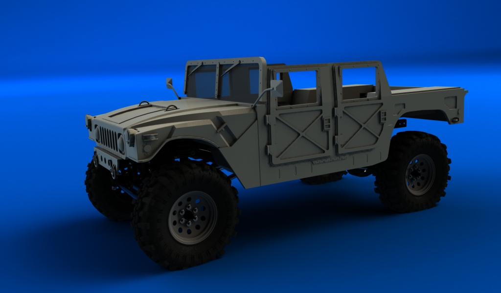 CONCEPTION 3D et IMPRESSION 3D (machine PRO) - Page 3 Hummer-militaire-sur-chassis-scx10