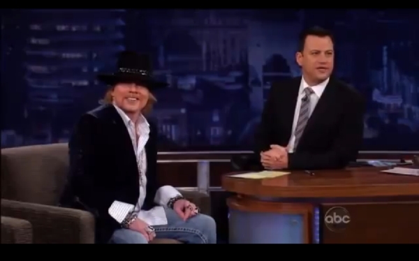 Axl Rose entrevistado despues de 20 años por Jimmy Kimmel Live 528216