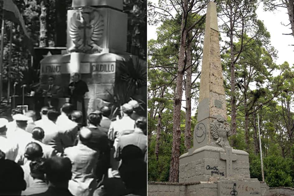 El obelisco en el lugar donde Franco preparó el golpe del 36 será enviado al vertedero  237472-944-629