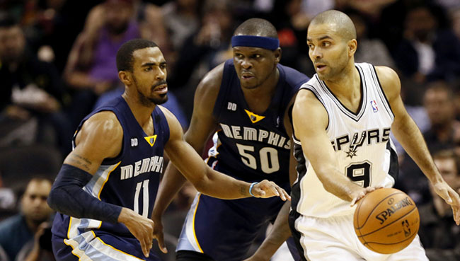 2016 NBA CONFERENCE QUARTERFINALS Grizzlies-spurs-game-1