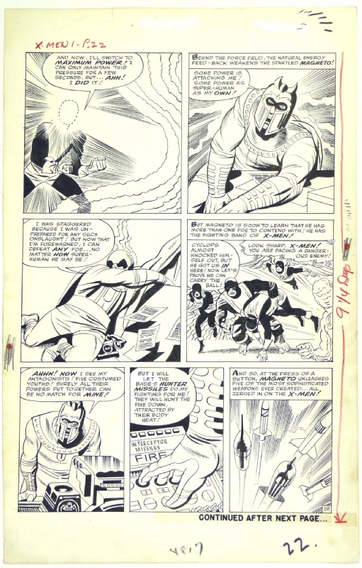 Les planches originales des artistes ! Xmen1page19-a