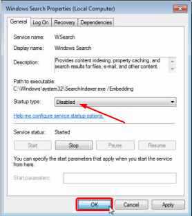 طريقة تسريع ويندوز 7 لتصبح صاروخ وتعمل بكفاءة على أى جهاز Disable-search-indexing-in-Windows-7