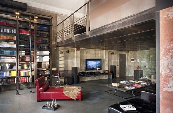 Loft Komisarza Policji Bestat Modern-industrial-loft-design-idea