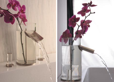 صنبور مياه في زهرية !! Creative-combination-flower-vase-faucet