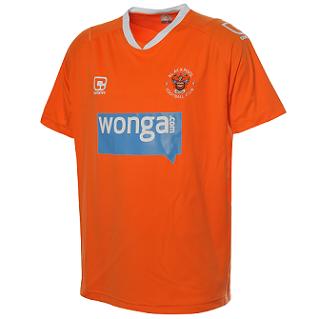 New Blackpool home shirt Wonga