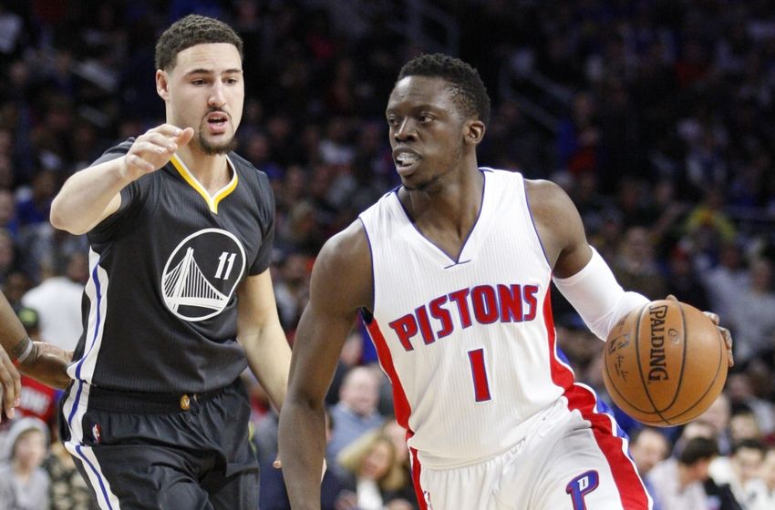 Pistons get payback against Warriors on Ben Wallace night, 113-95 Reggie-jackson-klay-thompson-nba-golden-state-warriors-detroit-pistons-850x560