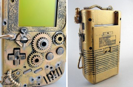 Nintendo Goes Steampunk: Awesome Gameboy Case Mod Crazy-steampunk-gameboy-mod