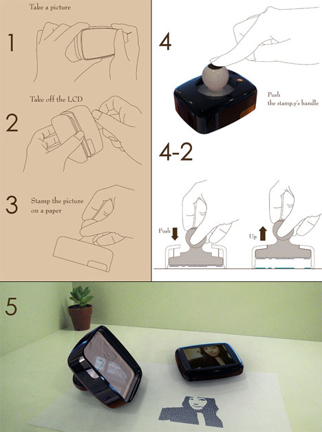 Instant Ink: Digital Camera Concept Turns Pics Into Stamps Digital-camera-stamp1