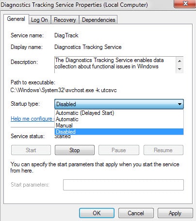 Encore un mouchard Microsoft  Disable-diagnostics-tracking-service