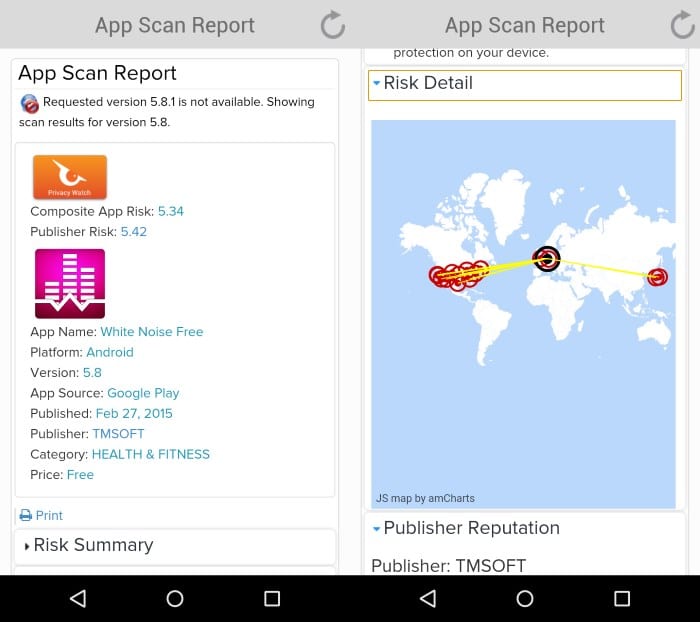 [APPLICATION ANDROID  - PrivacyHawk] Analyse des risques liés aux applications (root NON requis) App-scan-report