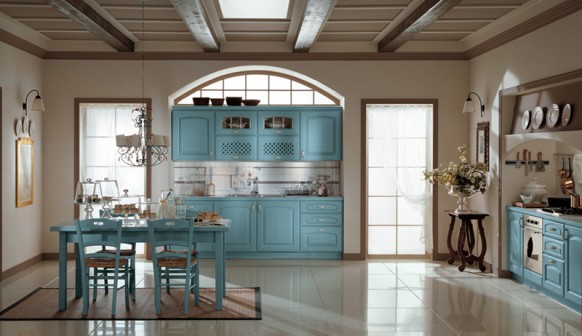 المطبخ  Ala-cucine-blue-kitchen-closet-582x336