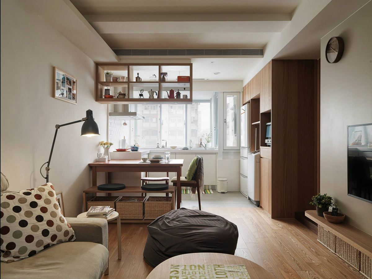 Departamento de Kibum | Amb. Small-open-layout-apartment-design