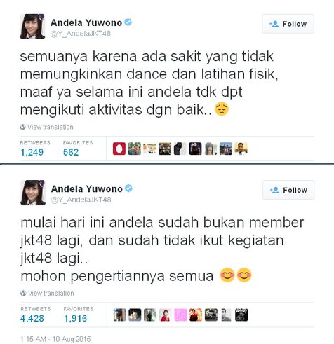 Andela Yuwono GRADUASI??? Badanandela