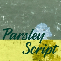 Parsley Script Font  3391