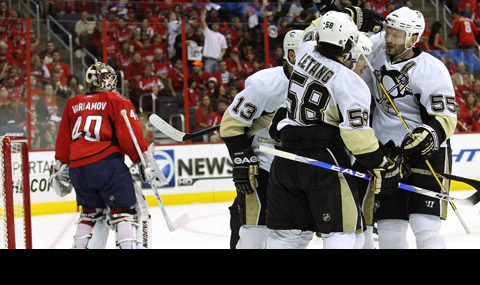 [East SF]: CAPITALS vs PENGUINS[3-4] Crosby1_051309