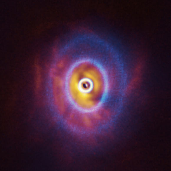 Misaligned and Warped Protoplanetary Disk around Triple-Star System Image_8813_1-GW-Orionis