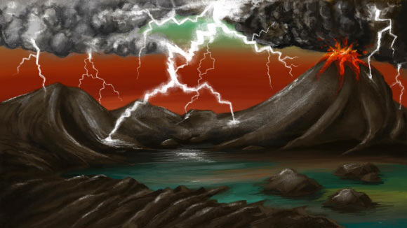Lightning Strikes Played Role in Creating Prebiotic Phosphorus on Early Earth Image_9464-Early-Earth