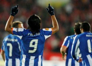 Falcao iş başında: 0-1 Porto_sevinc_fa