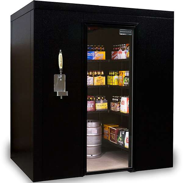Game of Cards Anyone? Brew-cave-walk-in-beer-cooler