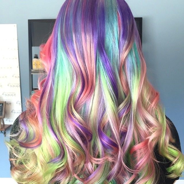 Latest In 'RAINBOW HAIR COLORS', would you do this?  Sand-art-hair
