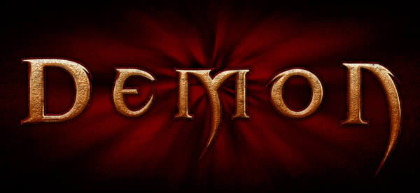 [ Photoshop ] Create a Diablo III Inspired Text Effect in Photoshop 10c