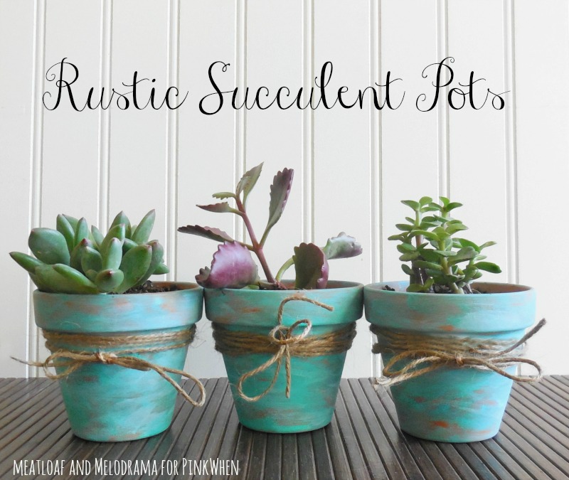 Want To Decorate Your Flower Pots? Try These Ideas! Rustic