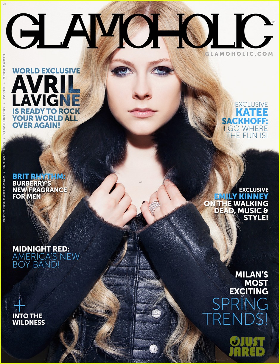 Avril Lavigne para GLAMOHOLIC MAGAZINE. Avril-lavigne-covers-glamoholic-october-2013-05