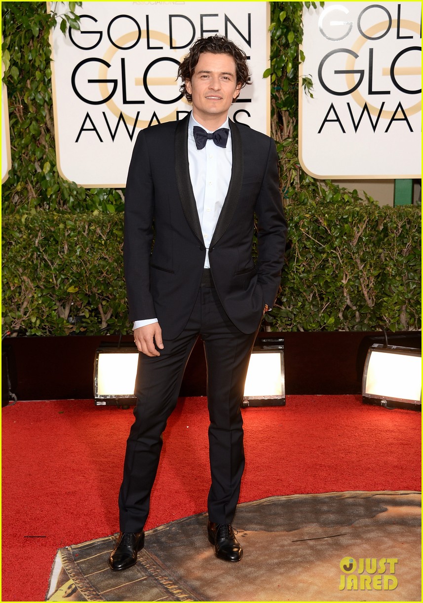 2014 Golden Globes Awards Orlando-bloom-golden-globes-2014-red-carpet-03