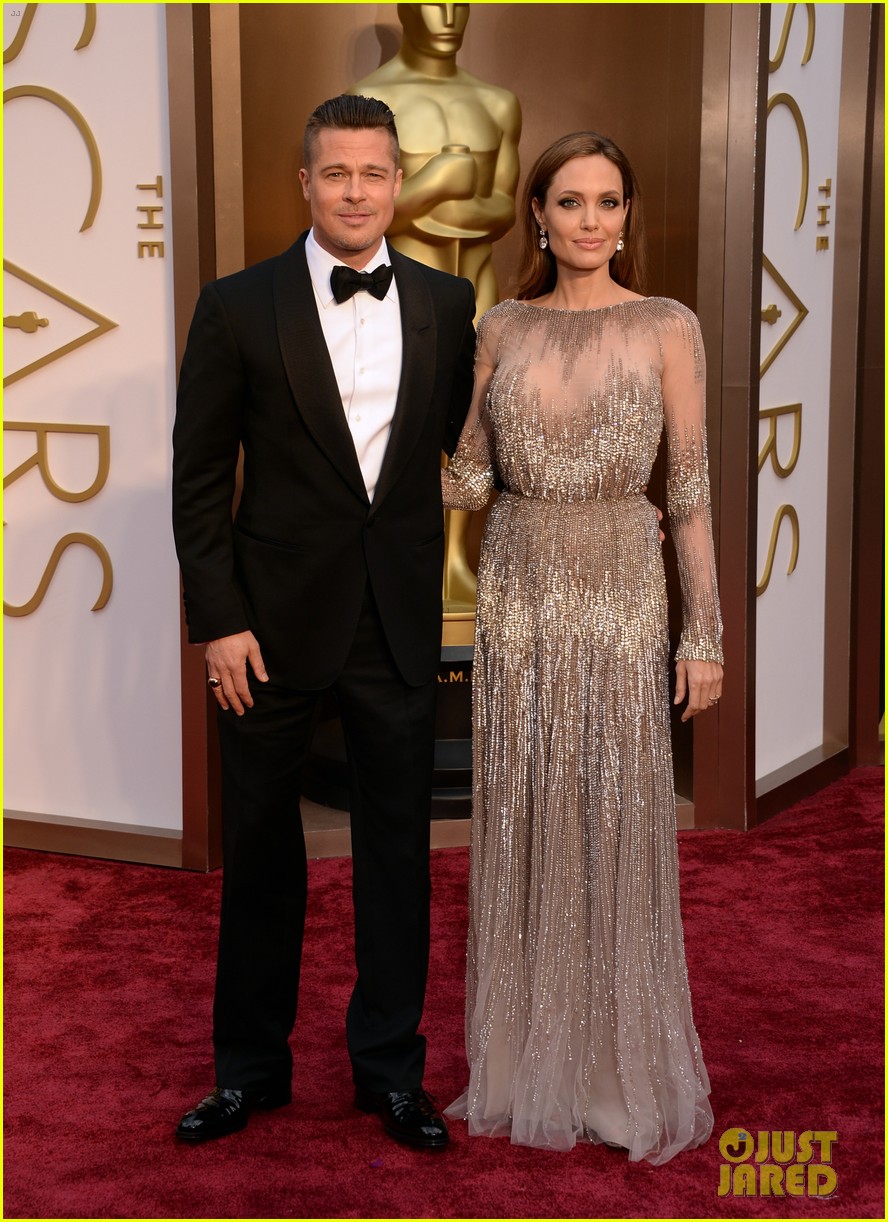 [OSCARS 2014]: Alfombra Roja + Show + After Parties. Brad-pitt-angelina-jolie-oscars-2014-red-carpet-01