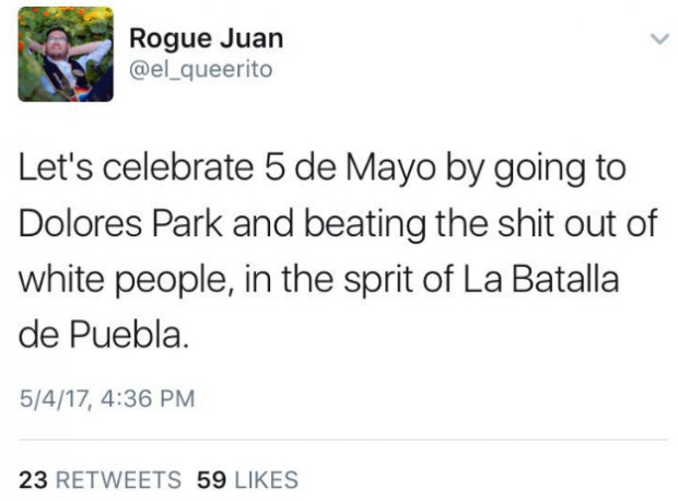 Two Days After Winning Leadership Award, Illegal Immigrant Student Suggests Celebrating Cinco De Mayo By ‘Beating The S*** Out Of White People’ Daily-Caller-Juan-Prieto-620x458